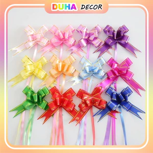 Combo 100 Nơ Rút Gói Quà Lễ, Tết, Cánh Nơ 3cm, 5cm DUHA 047