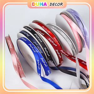 Ruy Băng Chữ 1cm Just For You (Cuộn 45m) Lụa Vải Buộc Nơ, Gói Quà, Làm Hoa, Trang Trí Handmade DUHA 052