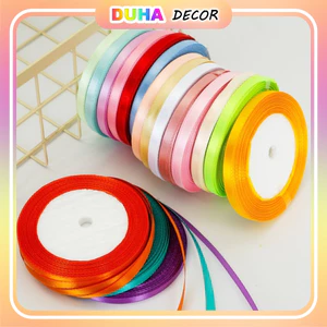Cuộn Ruy Băng Lụa Satin Bản 1cm Dài 22m Thắt Nơ Buộc Tóc Blackpink - Gói Nơ Kẹo - Phụ Kiện Trang Trí Quần Áo DUHA 053