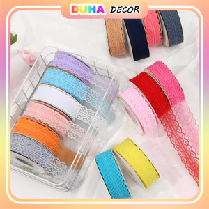 Ruy Băng Ren Lưới Bản Rộng 3cm & 2.7cm {Full 20 Màu} Loại Đẹp DUHA 066
