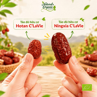 Táo Đỏ Hữu Cơ Ningxia C'LaVie 450g Bổ Dưỡng & Hỗ Trợ Giấc Ngủ - Natural Market