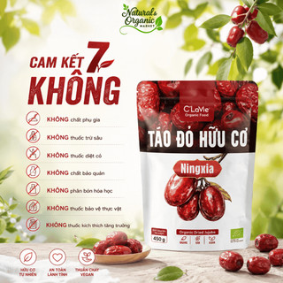 [COMBO ĐẶC BIỆT] Táo Đỏ Hữu Cơ Ningxia C'LaVie 450g Bổ Dưỡng & Hỗ Trợ Giấc Ngủ - Natural Market