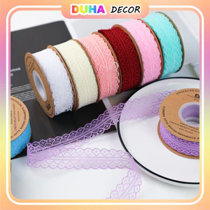 Combo 10 Cuộn Ruy Băng Ren Buộc Bánh, Ruy Băng Buộc Hoa, Gói Quà DUHA 066