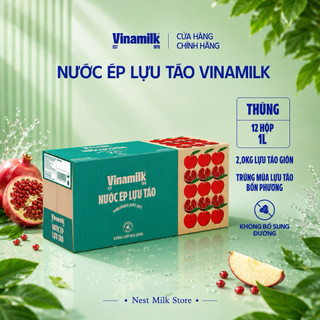 Nước Ép Lựu Táo Vinamilk Lựu Táo Giòn 1L - Thùng 12 Hộp
