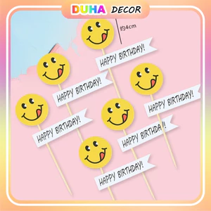 Combo 10 Set Cắm Giấy Cây Cối Mới Nhất Trang Trí Bánh Sinh Nhật DUHA 073