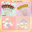 Combo 50 Set Cắm Giấy Gấu, Mặt Cười - Trang Trí Bánh Sinh Nhật, Bánh Kem DUHA 074