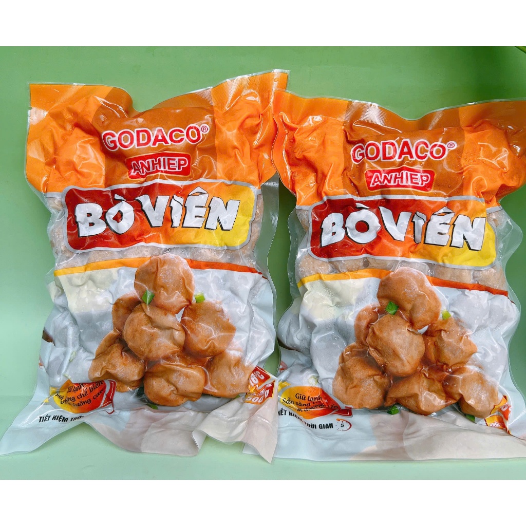 500g Bò Viên chiên, xiên que ngon