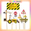 Bịch 10 Set Cắm Giấy Xe Xây Dựng- Trang Trí Bánh Sinh Nhật, Bánh Kem DUHA 078
