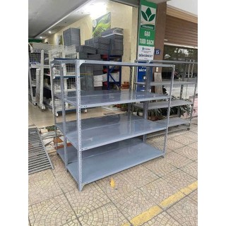 Kệ sắt lắp ghép: Dài 1m5 x rộng 40cm gồm 3 tầng, 4 tầng, 5 tầng