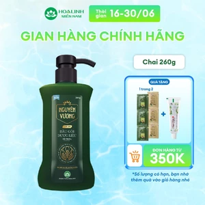 Dầu gội dược liệu Nguyên Vương dành cho nam hương nam tính lịch lãm 260g
