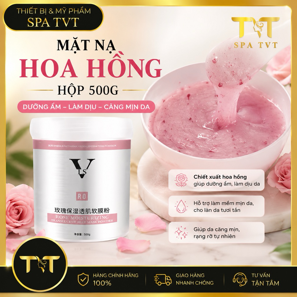 MẶT NẠ COLLAGEN CAO CẤP 500G, TRẮNG DA, DƯỠNG ẨM, VÀNG GOLD, HOA HỒNG, LAVENDER, HOA CÚC
