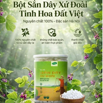 [ 100% SẮN TA ] ✅ ✅ Bột Sắn Dây Nguyên Chất Hàng Loại 1, Sắn Dây Thanh Nhiệt, Mát Gan🍀 🍀