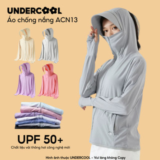 Áo Chống Nắng Dáng Xuông UNDERCOOL Chống Tia UV >99% Vải Thông Hơi Chống Tia UV UPF 50+ Mũ Rộng Tháo Rời Live ACN13