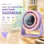 Quạt Để Bàn Mini SHINTREEE 3600mAh 5 Mức Độ Gió Màn Hình Số Bảo Hành 12 Tháng