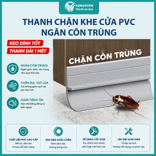 Miếng chặn khe cửa PVC đa năng ngăn gián bọ giữ hơi máy lạnh giúp tiết kiệm điện