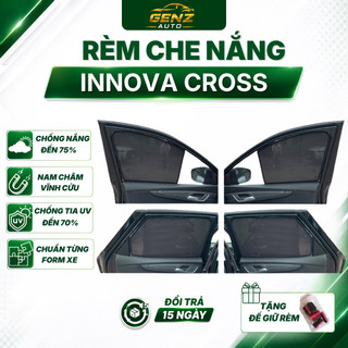 Rèm che nắng xe Toyota Innova Cross 2023, 2024 hít nam châm cao cấp, vừa khít 4 cửa xe