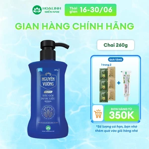 Dầu gội dược liệu Nguyên Vương sảng khoái dành cho nam chai 260g - hương sảng khoái