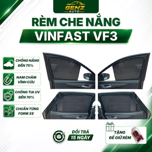 Rèm che nắng ô tô Vinfast VF3 2024- Che nắng chống tia UV,+ kèm khay giữ rèm