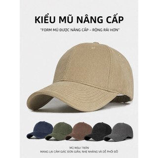 Mũ Lưỡi Trai Nam/Nữ Unisex Cotton 100% Form Chuẩn Ôm Đầu -Khóa Kim Loại Cao Cấp