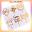 Combo 100 Thẻ Mica Happy Birth Day Bóng Kính [Giá Sỉ] Dùng Trang Trí Bánh Kem Bánh Sinh Nhật DUHA 082