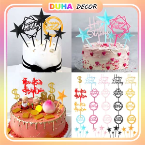 Set 50 Thẻ Meka Happy Birthday - Trang Trí Bánh Sinh Nhật Bánh Kem DUHA 082