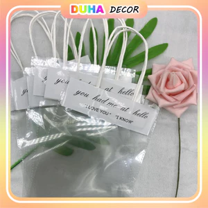 Combo 50 Túi Kính Đựng Hoa Có Quai, Trong Suốt Cao Cấp Nhiều Size DUHA 084