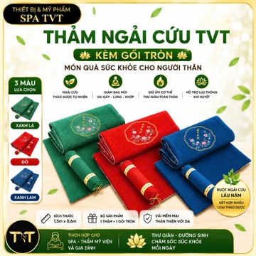 Thảm ngải cứu , thảm sưởi ngải cứu giúp thư giãn kinh mạch kèm gối ngải khô cao cấp(bảo hành dài hạn).