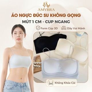 [ AMYBRA NEW ] Áo Ngực Nữ AMYBRA Đúc Su Mút 1cm Thoáng Khí, Áo Lót Nữ Không Khóa Cài Êm Ái A2608