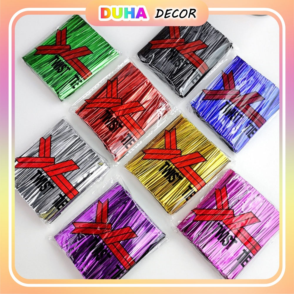 Combo 5 Túi Dây Kẽm Buộc Túi Bánh , Kẹo Loại 10cm (800-1000dây/ túi) DUHA 087