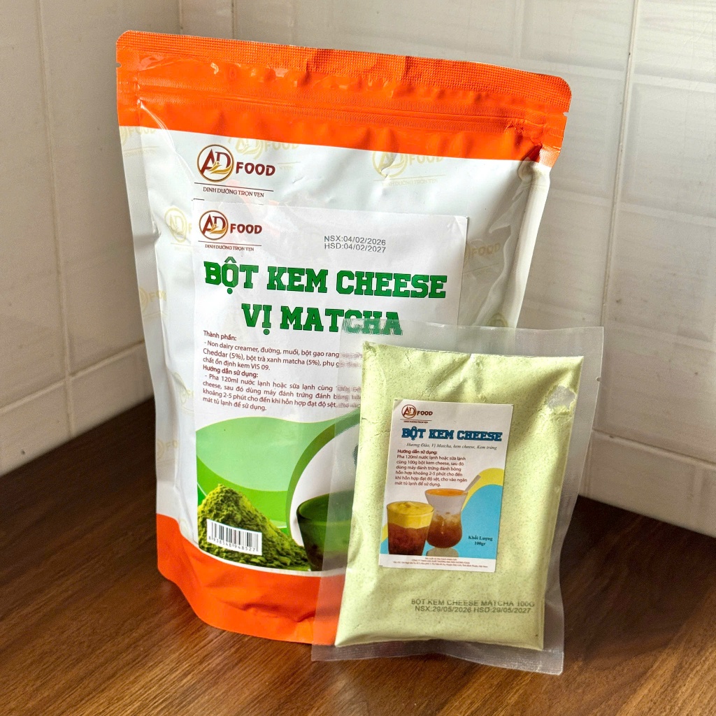 Bột Kem Cheese Matcha Mát Lạnh Gói 200gr