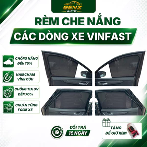 Rèm che nắng xe Vinfast Fadil, VF3, VF5, VF7, VF8, VF9, VF6, VFe34, Lux A, Lux SA chuẩn khít form xe chống nắng hiệu quả