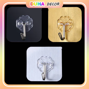 Combo 100 Móc Dán Tường Chịu Lực Siêu Dính, Chất Liệu Inox 304, Lắp Đặt Không Cần Khoan. Bảo Hành 1 Năm DUHA 088