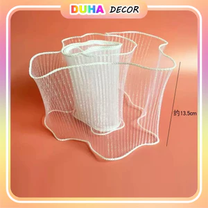 Voan Quấn Bánh Sinh Nhật, Cuộn Nơ Voan Lưới Cuộn Thành Bánh Kem DUHA 089
