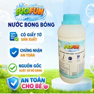 Nước bong bóng Biofun sinh học an toàn cho bé phù hợp với mọi loại súng thổi que thổi bubble