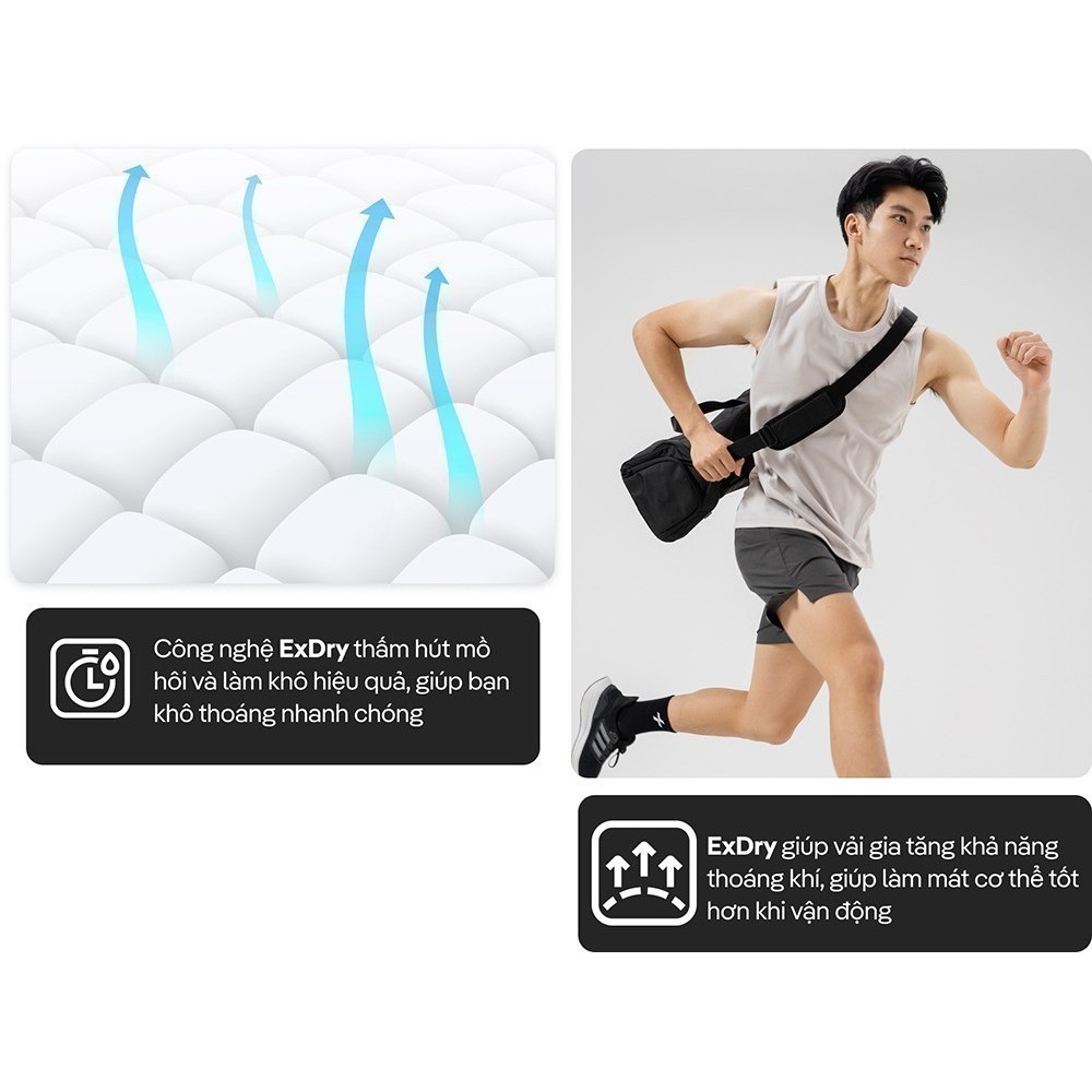 Combo 3 Quần Short nam Thể Thao 5" Moving nhanh khô, thoáng mát Coolmate