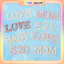 Túi 10 Set Chữ Love Mom Happy Birthday Ngọc Trang Trí Bánh Sinh Nhật, Set Cắm Tình Yêu DUHA 093