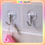 Combo 10 Móc Dán Tường Trong Suốt Bản To Bám Dính Mạnh Mẽ Treo Chắc Chắn 6x6 Cm DUHA 095