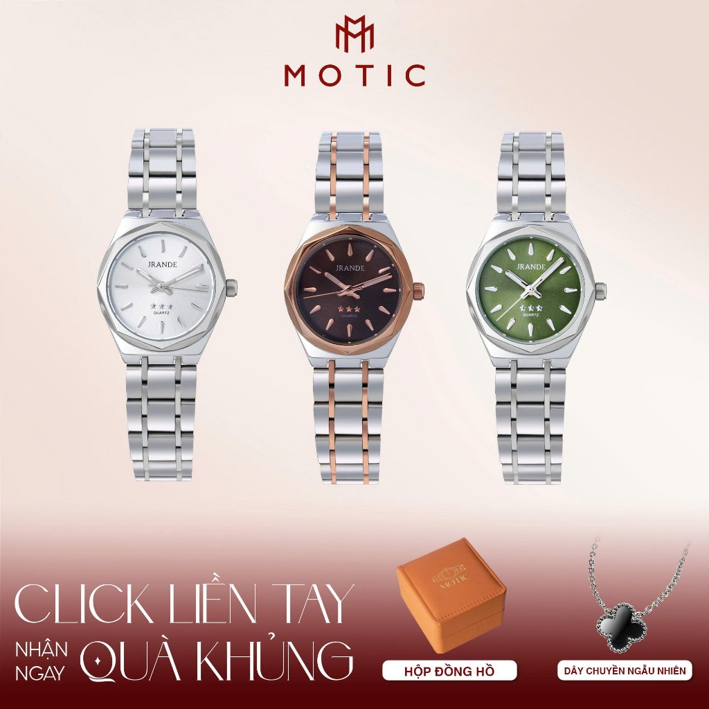 Đồng Hồ Nữ Jrande Dây Hợp Kim Cao Cấp Thời Trang Quý Phái Sang Trọng - 9778 | MOTIC