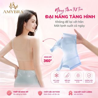 Áo Ngực Nữ Đúc Su Không Gọng – Áo Lót Nữ Chống Lộ Viền Co Giãn Mềm Mịn Thoáng Mát AMYBRA A606