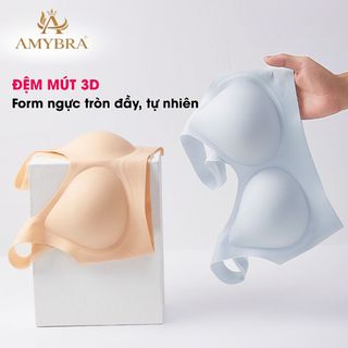 Áo Ngực Nữ Đúc Su Không Gọng – Áo Lót Nữ Chống Lộ Viền Co Giãn Mềm Mịn Thoáng Mát AMYBRA A606