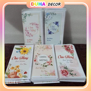 Combo 10 Thiệp Chúc Mừng Kèm Phong Bì – Thiệp 8/3, 20/10, 20/11, Sinh Nhật, Ngày Lễ, Quà Tặng DUHA 098