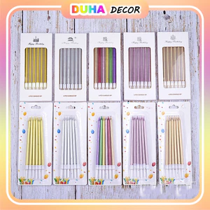 Combo 50 Vỉ Nến Trang Trí Bánh [Freeship🚗] 01 Hộp Nến Bút Chì 50 Vỉ/Hộp - Phụ Kiện Sinh Nhật DUHA 099