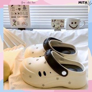 Dép nữ, dép sục Mita đế cao 6cm Miss star kèm sticker ngồi sao đính cá tính có quai hậu CS-286