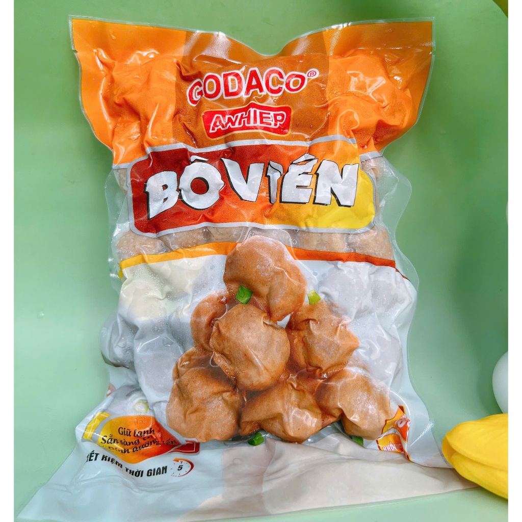 500g Bò Viên chiên, xiên que ngon