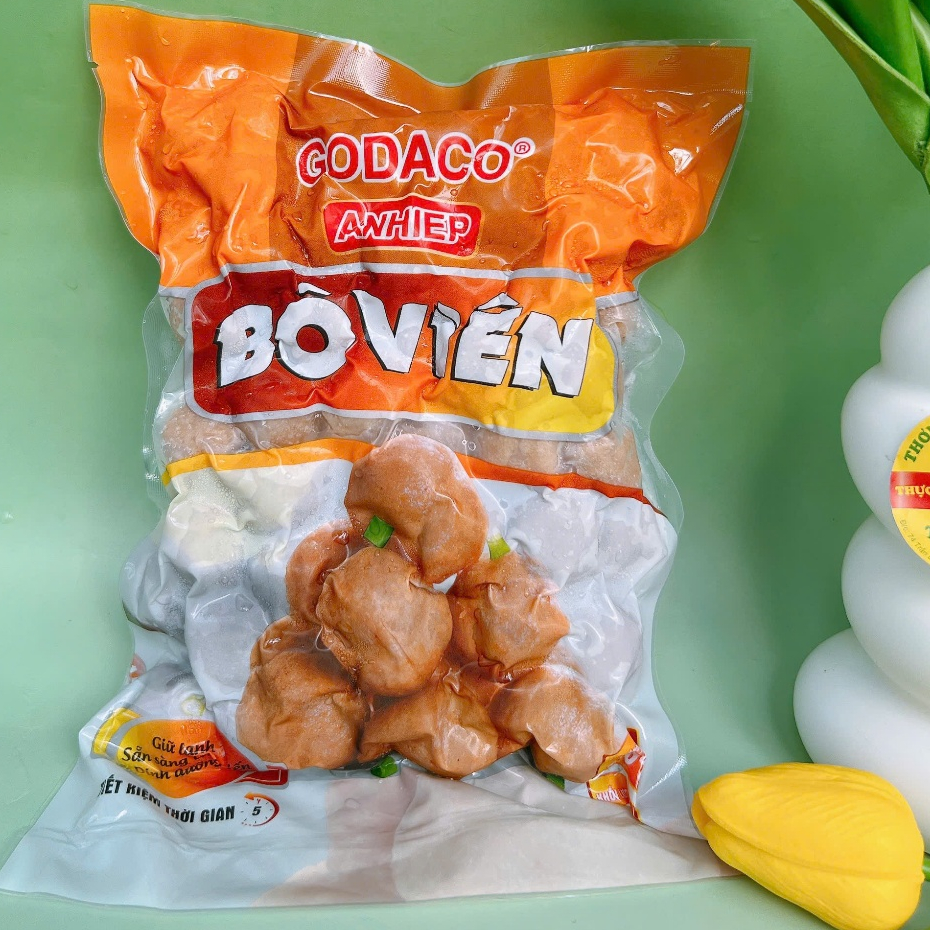 500g Bò Viên chiên, xiên que ngon