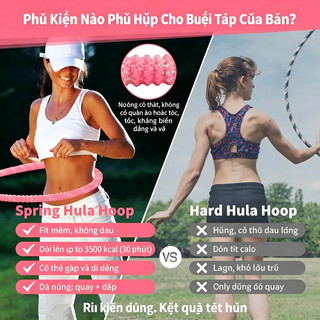 (TX)òng Lắc Eo Lò Xo Giảm Mỡ Bụng Hula Hoop 2.5kg Eo Thon Gọn Ngay Tại Nhà Tập Tiện Lợi