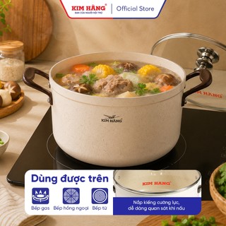 Nồi nhôm Ceramic Thanh Xuân chống dính đế từ Kim Hằng
