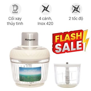 Máy xay thịt đa năng Kangaroo KGM2P1G 300W 2 lít/0.3 lít trưng bày chính hãng 100% bảo hành 12 tháng