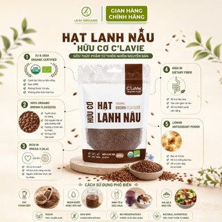 Hạt lanh vàng, lanh nâu hữu cơ C'LaVie 200g