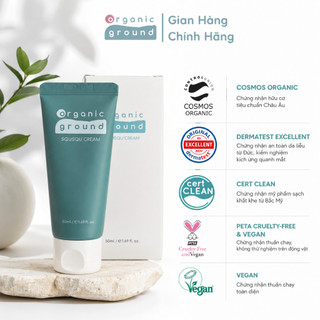 Kem dưỡng ẩm hữu cơ cao cấp SQUSQU Organic Ground - an toàn cho làn da bé